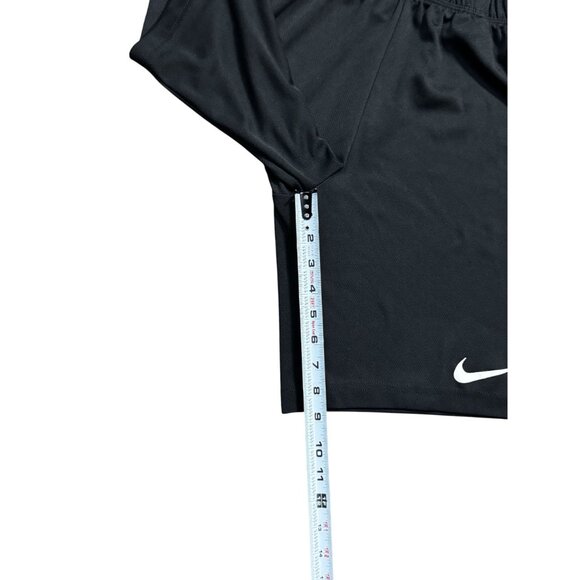 Nike 3 BRAND Shorts Size L 12/13 YRS Black Athletic Dri Fit Perfomance Solid log - Picture 4 of 5